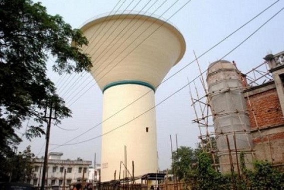 Overhead tank in Jarultali Panchayat remains idle Overhead tank in Jarultali Panchayat remains idle